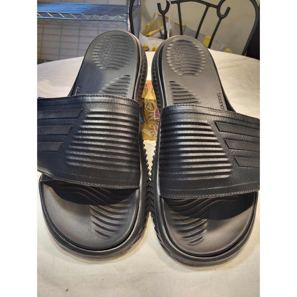 Adidas men's Slides, 10, Black, New Without Box